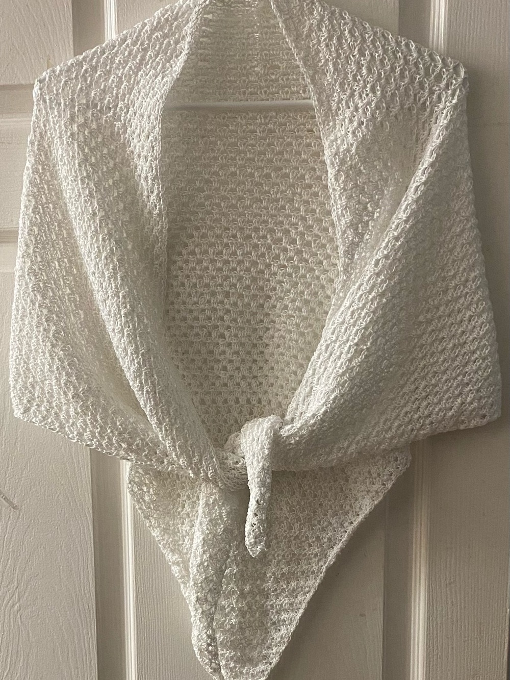 Hand Crocheted Cotton Shawl